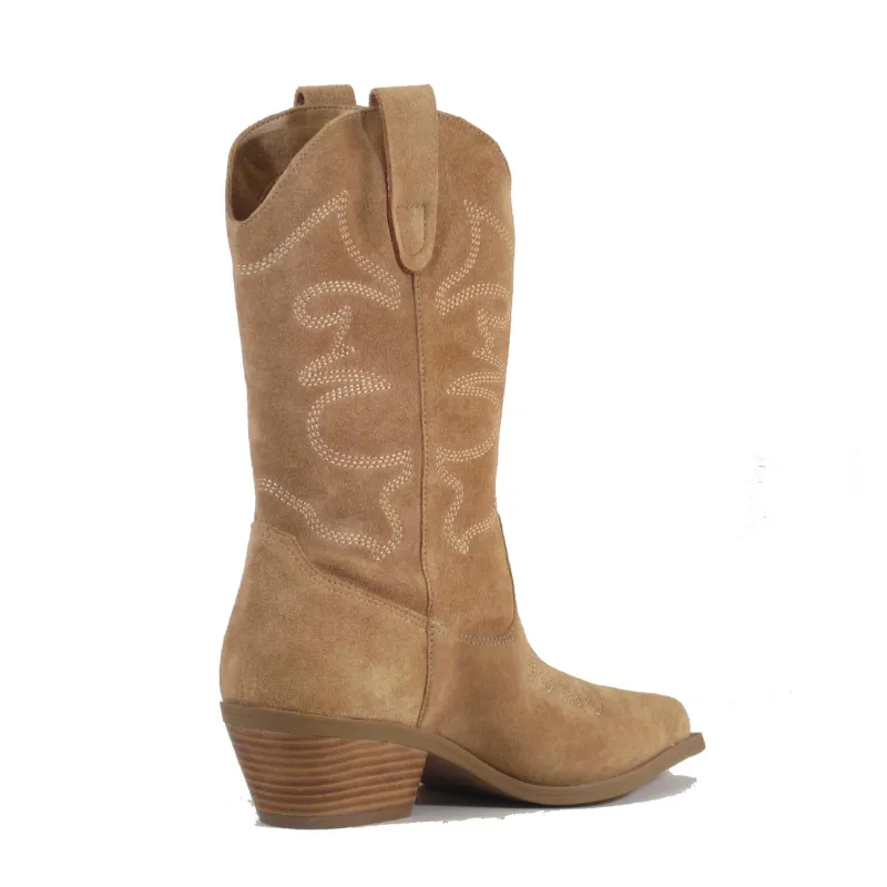 Racketeer Suede Cowboy Boots