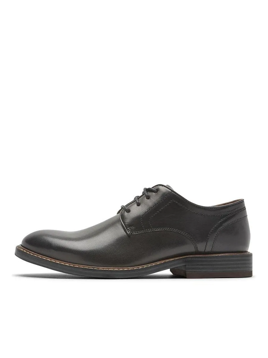Rockport Men's Kenton Plain Toe Oxford Black Glass CH5581