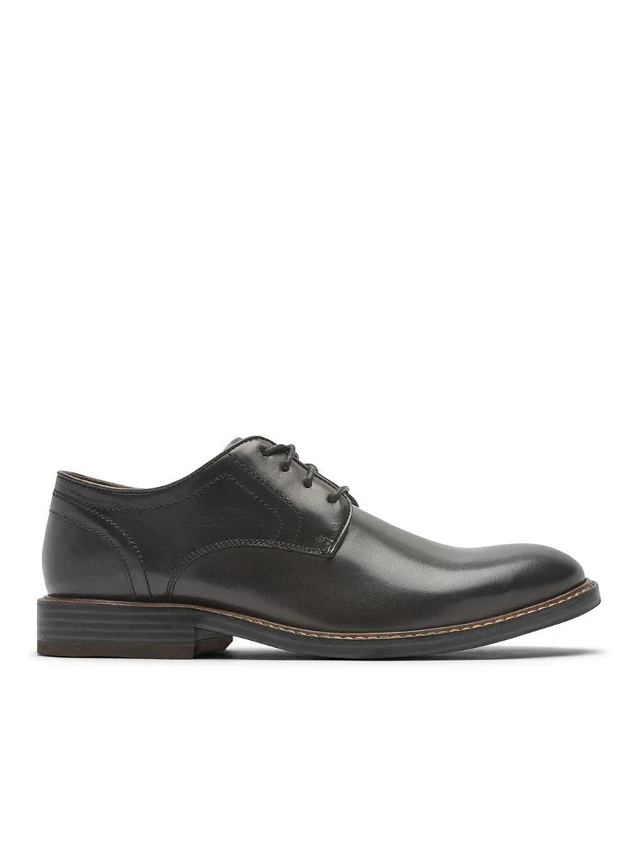 Rockport Men's Kenton Plain Toe Oxford Black Glass CH5581