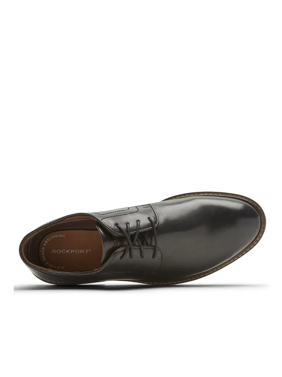 Rockport Men's Kenton Plain Toe Oxford Black Glass CH5581
