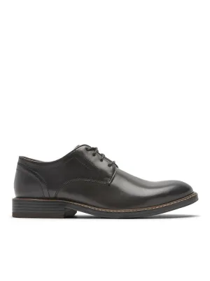 Rockport Men's Kenton Plain Toe Oxford Black Glass CH5581