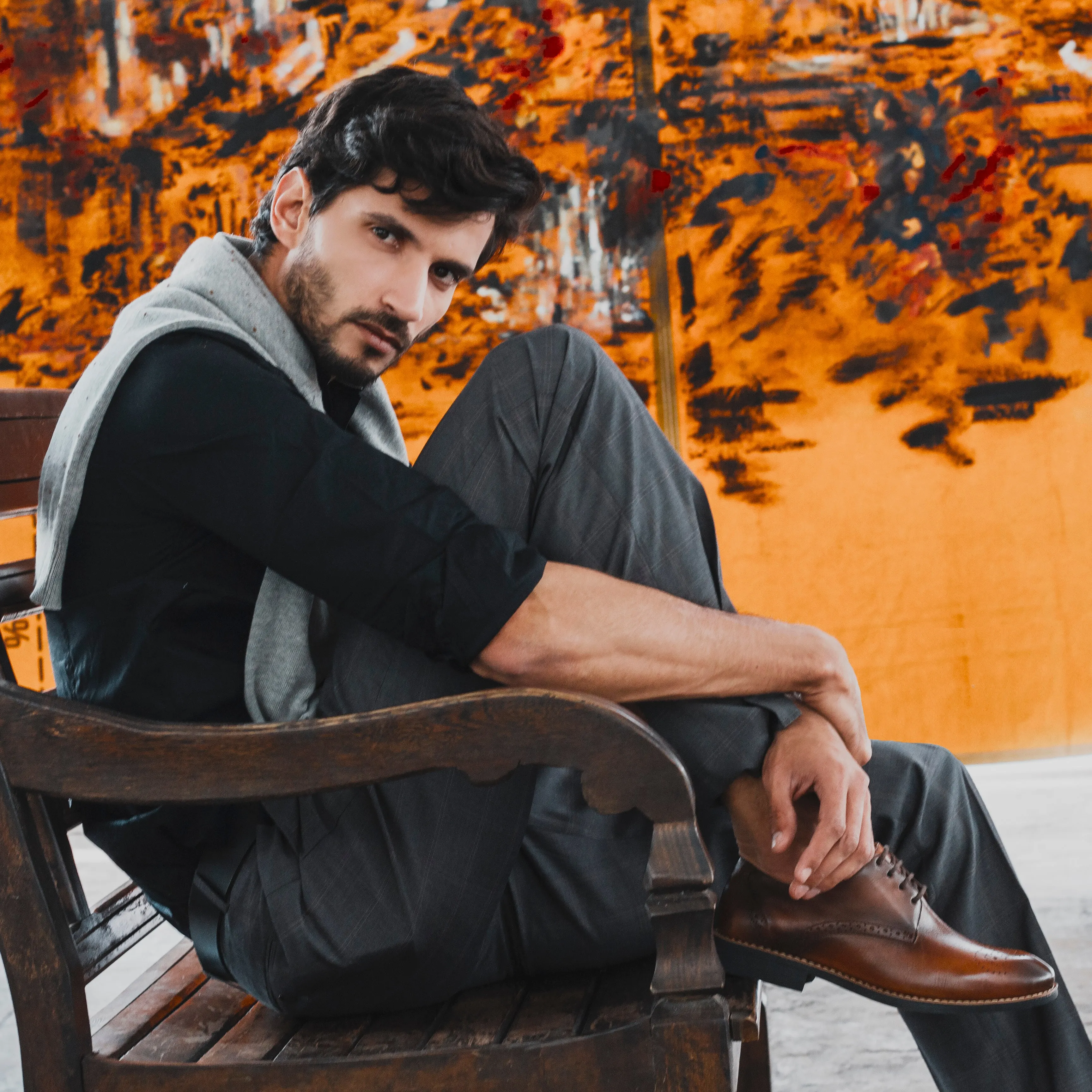 Sandro Moscoloni Mended Brown Lace Up