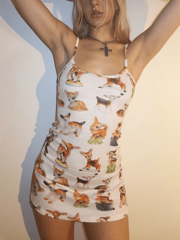 Slim Adjustable Shoulder Trendy Strap Mini Dresses