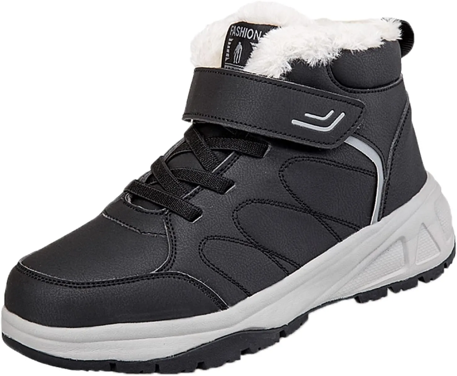 Snow Boots for Men, Waterproof Hiking Boots Insulated Lace to Toe Boots Warm Outdoor Boots Women's Winter Boots