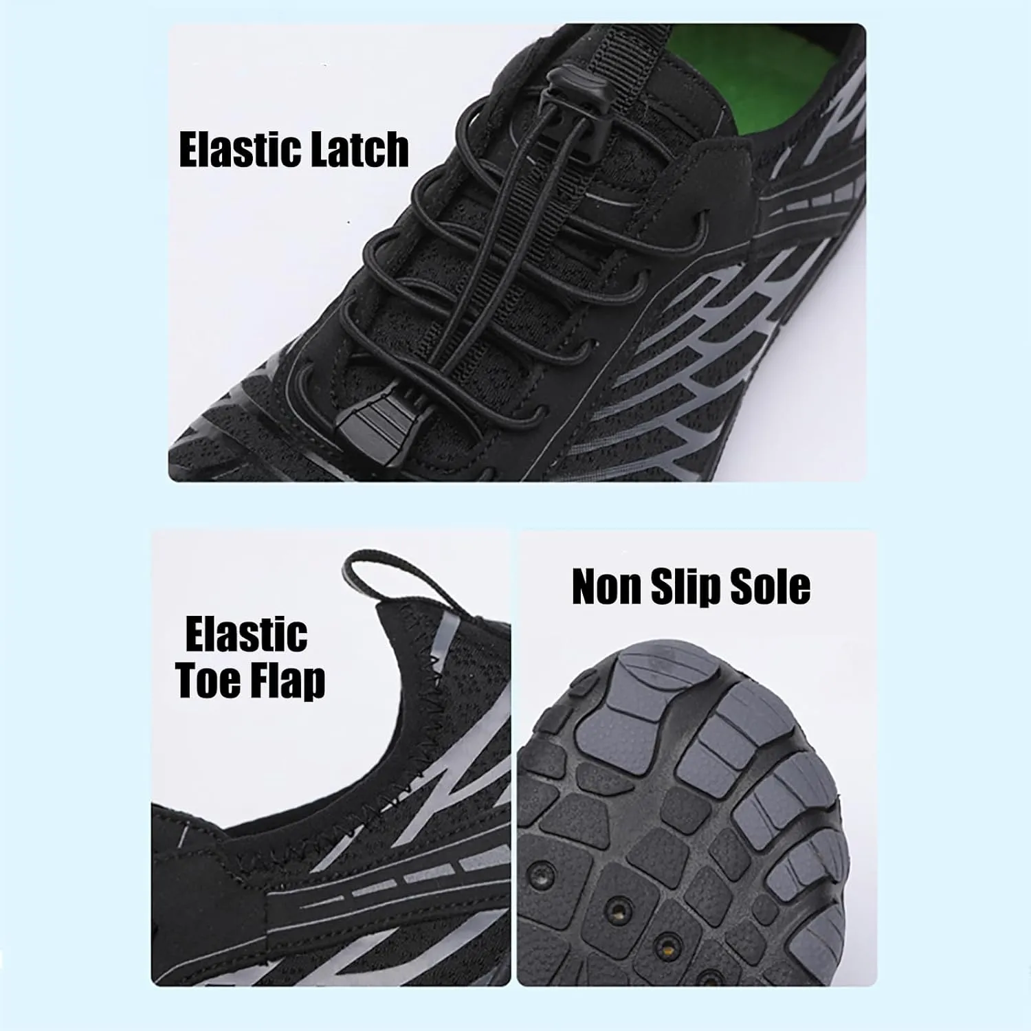 Tongzone Water Shoes for Men Woman Quick-Dry Hiking Athletic Aqua Swimming Barefoot