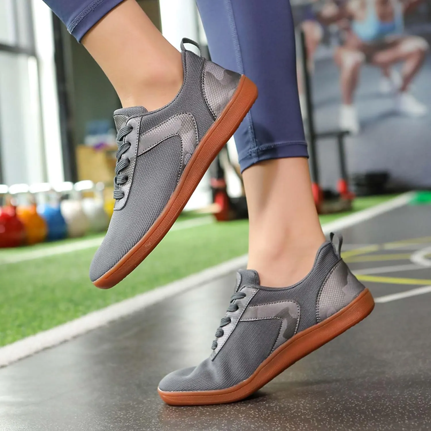 Unisex Wide Toe Barefoot Minimalist Shoes/Men's Comfortable Wide Toe Barefoot Shoes/Lady's Casual Walking Fitness Sneakers/Zero Drop Soles/Mountaineering Off-Road Cycling Shoes