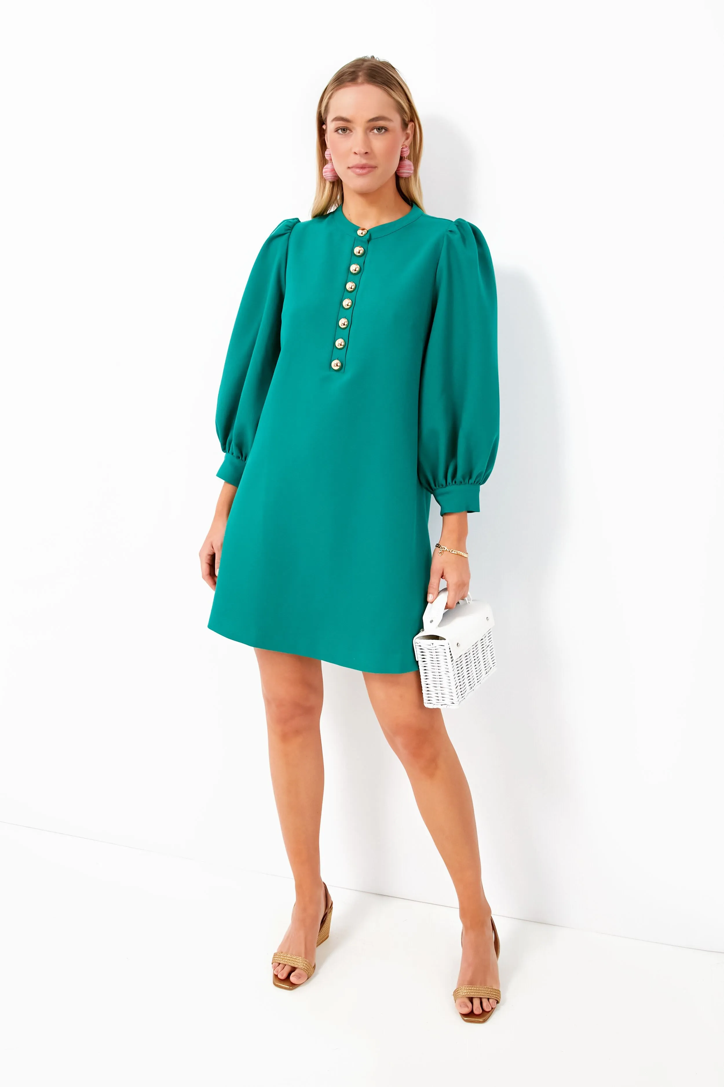 Verdant Green Samantha Mini Dress