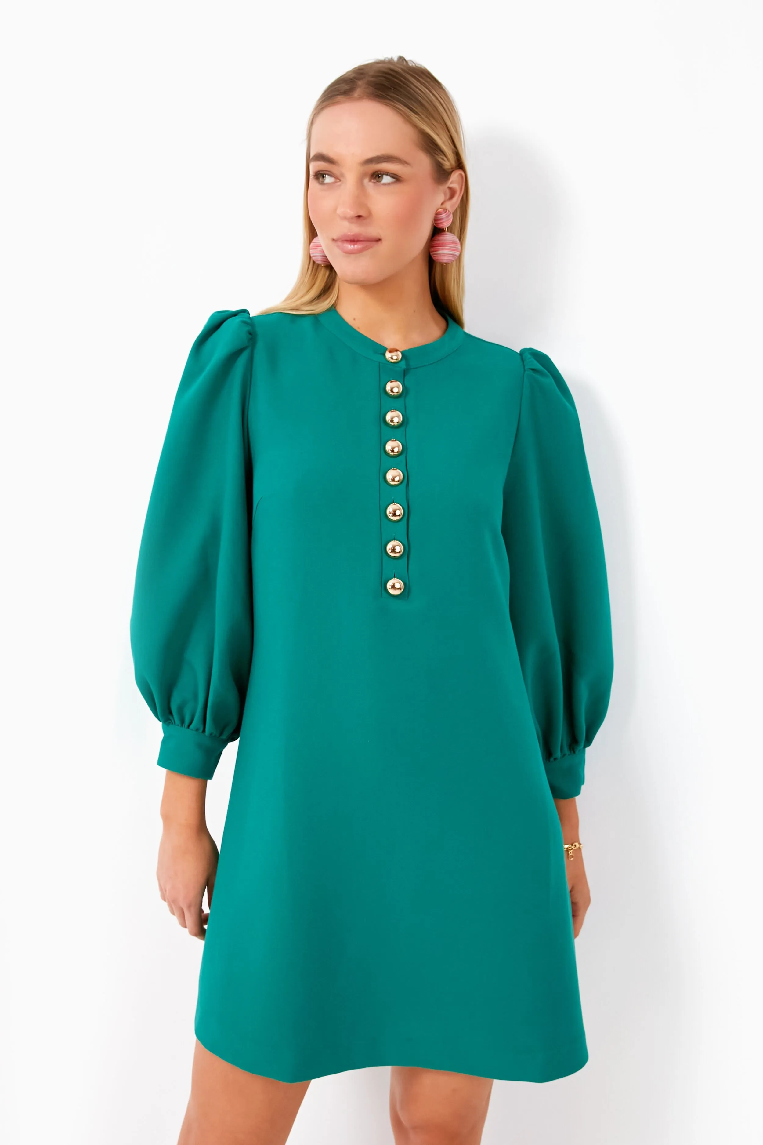 Verdant Green Samantha Mini Dress