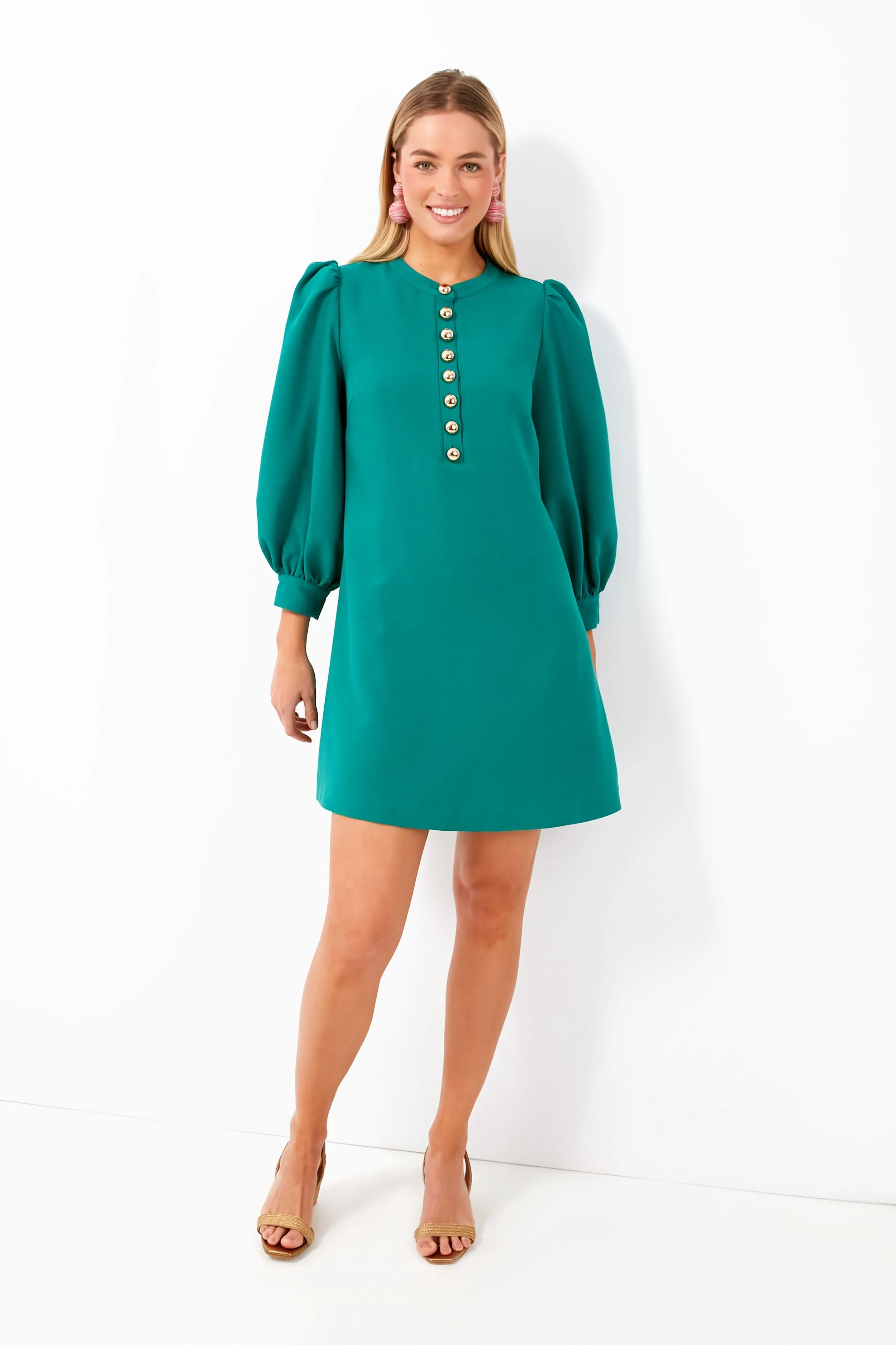 Verdant Green Samantha Mini Dress