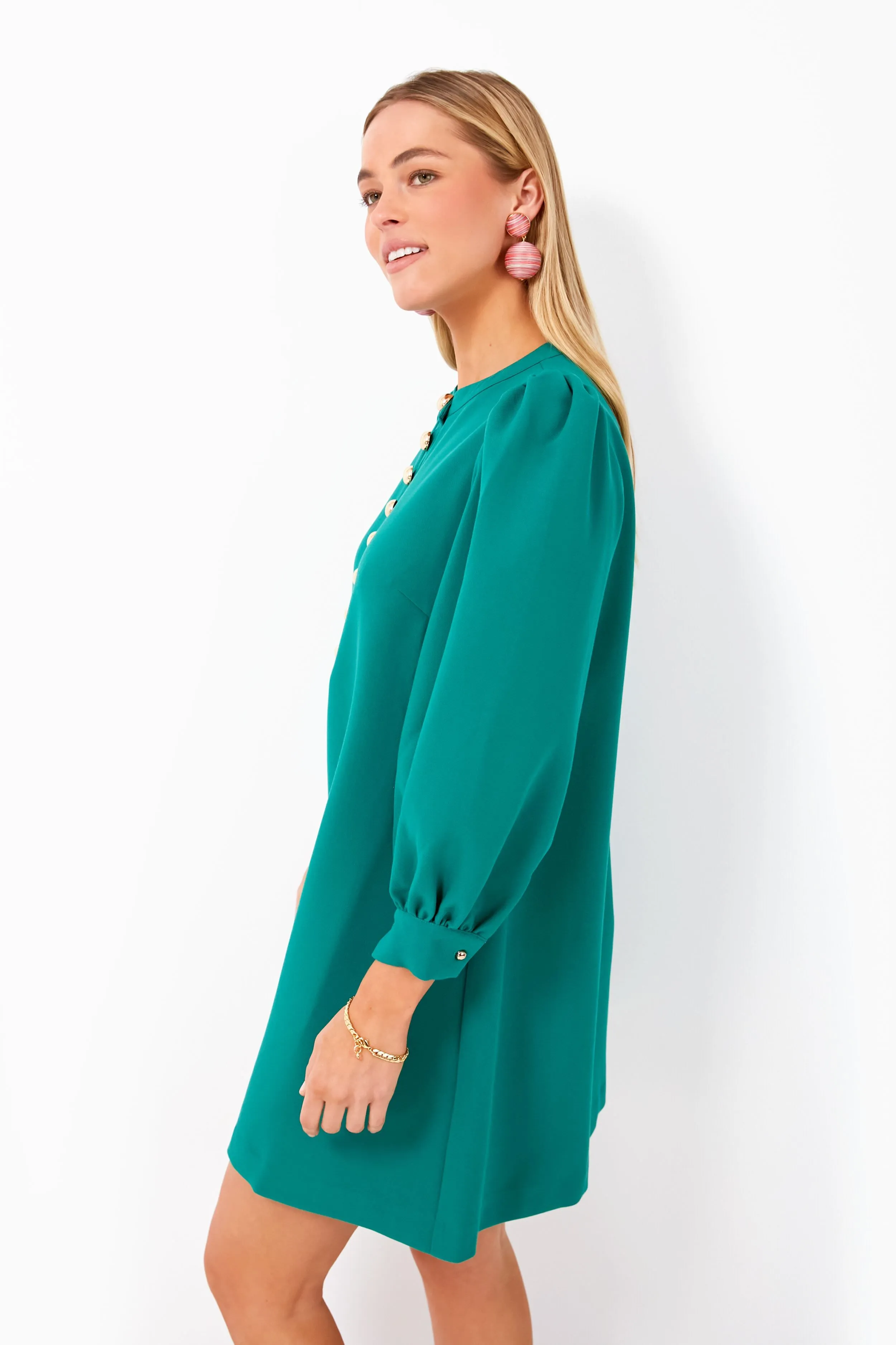 Verdant Green Samantha Mini Dress