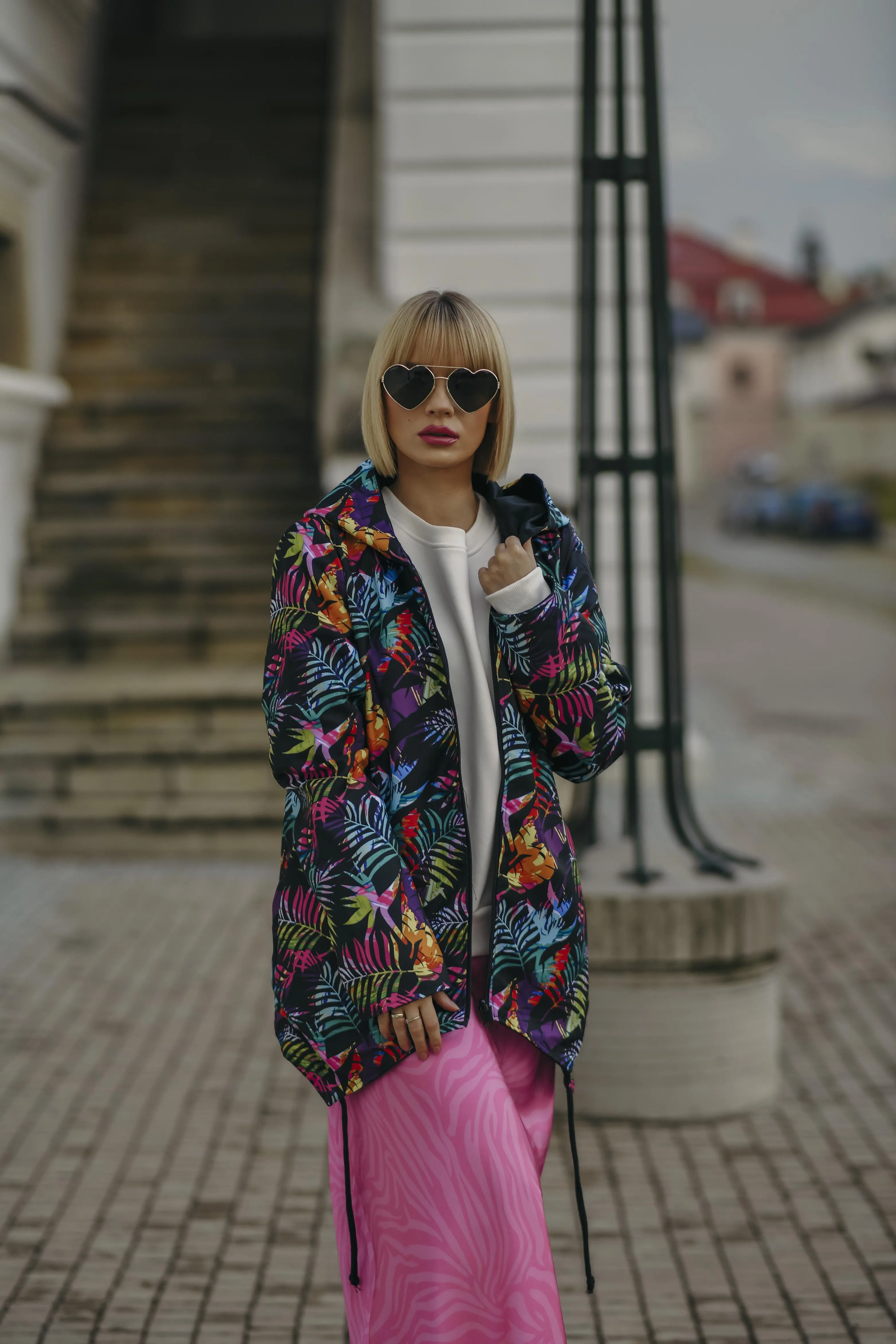 Violet Geo reversible jacket