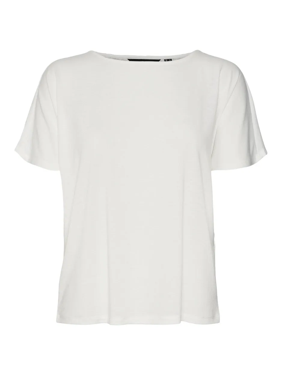 Vmmarijune Ss Lace Top Jrs - Wit