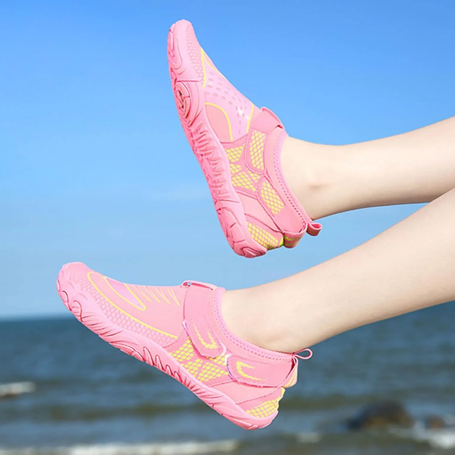 Water Shoes for Women,Summer Quick Dry Pool Surf Swim Shoes Men,Comfy Breathable Non-Slip Aqua Barefoot Beach Shoes,Unisex Adult,Cycling Shoes for Fitness/Yoga/Sport