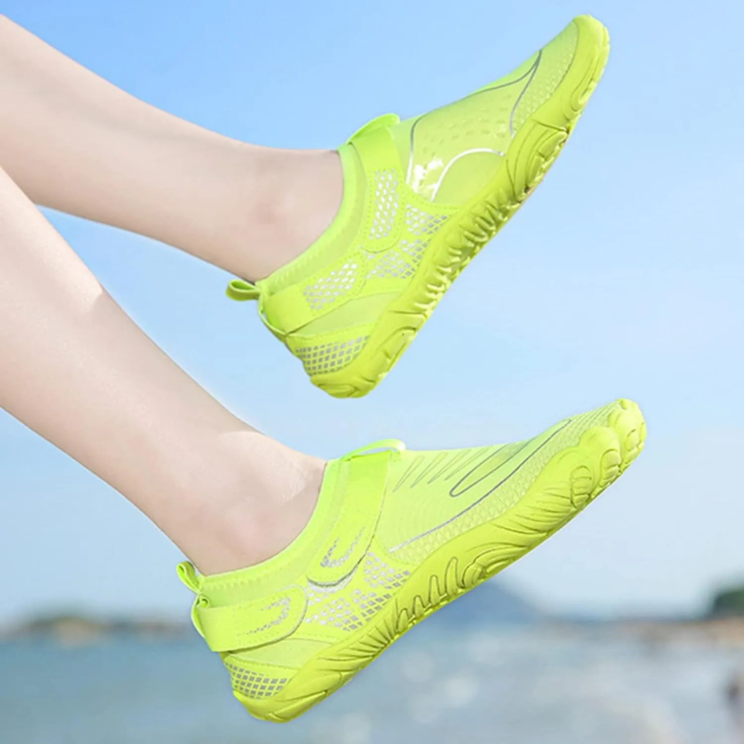 Water Shoes for Women,Summer Quick Dry Pool Surf Swim Shoes Men,Comfy Breathable Non-Slip Aqua Barefoot Beach Shoes,Unisex Adult,Cycling Shoes for Fitness/Yoga/Sport