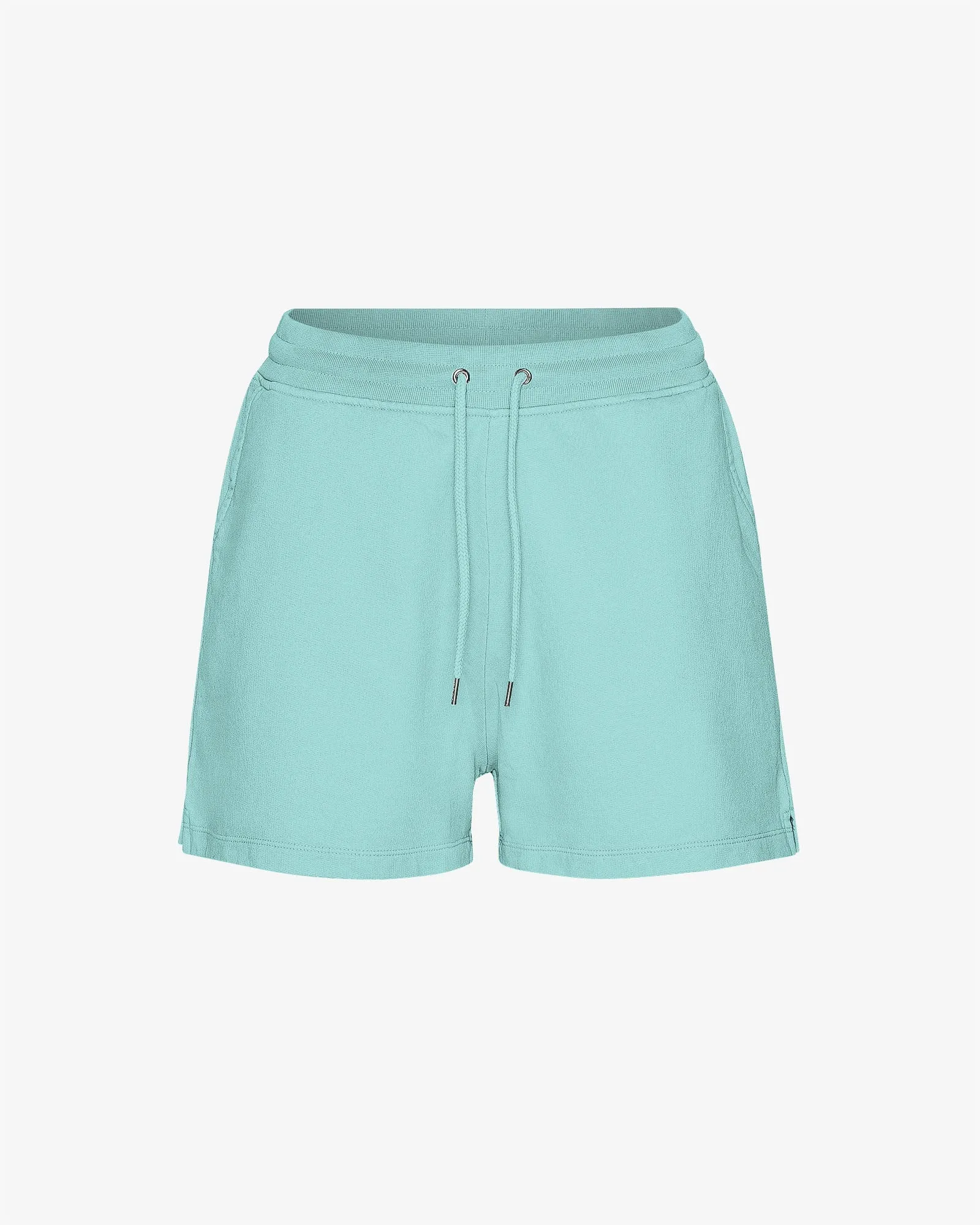 Women Organic Sweatshorts - Teal Blue
