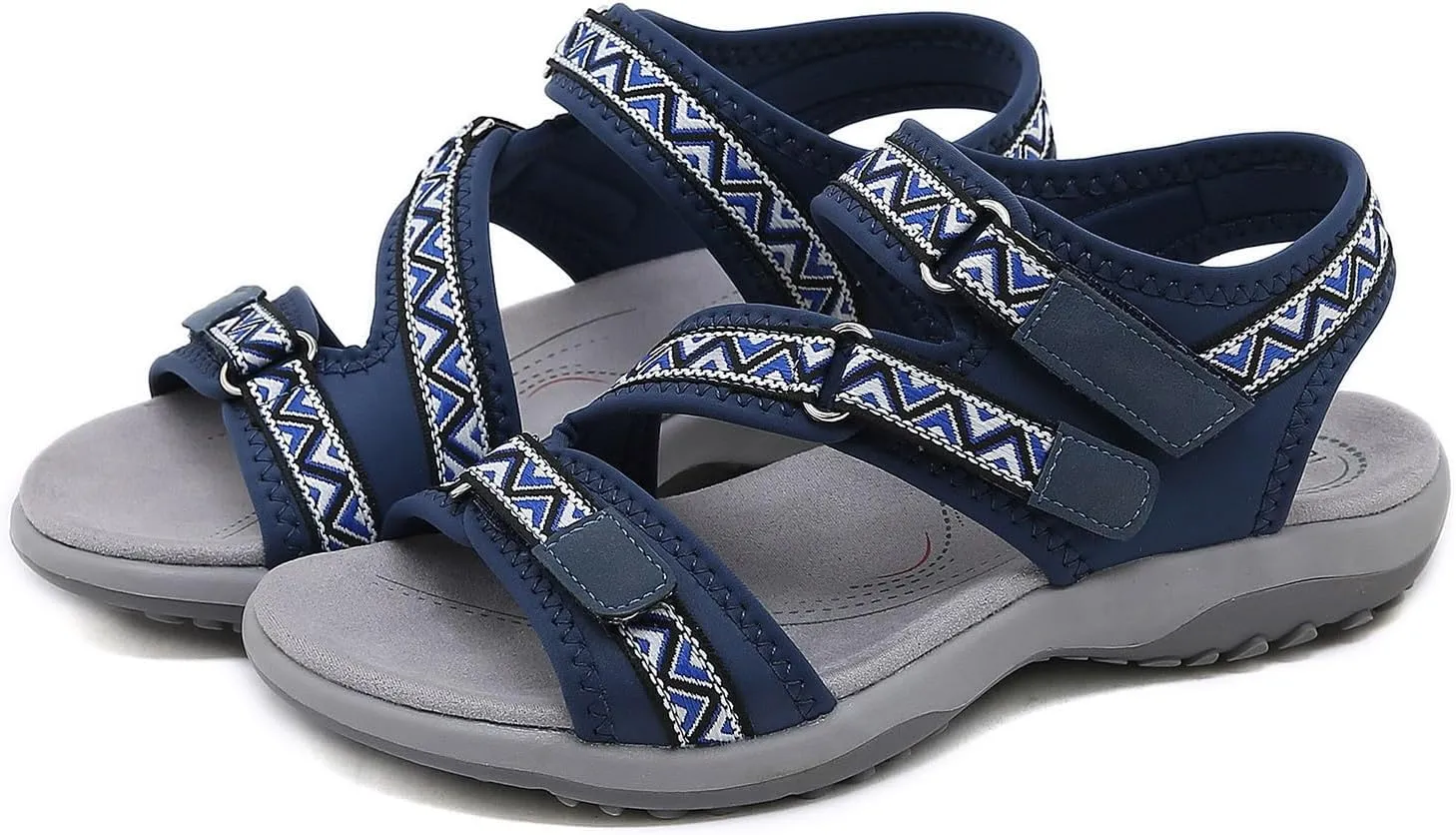 Women's Hiking Sport Walking Sandals 2025 Summer Casual Fashion Comfortable Sport Sandal Lightweight Walking Soft Insole Beach Vacation Athletic Camping Footwear with Arch Support