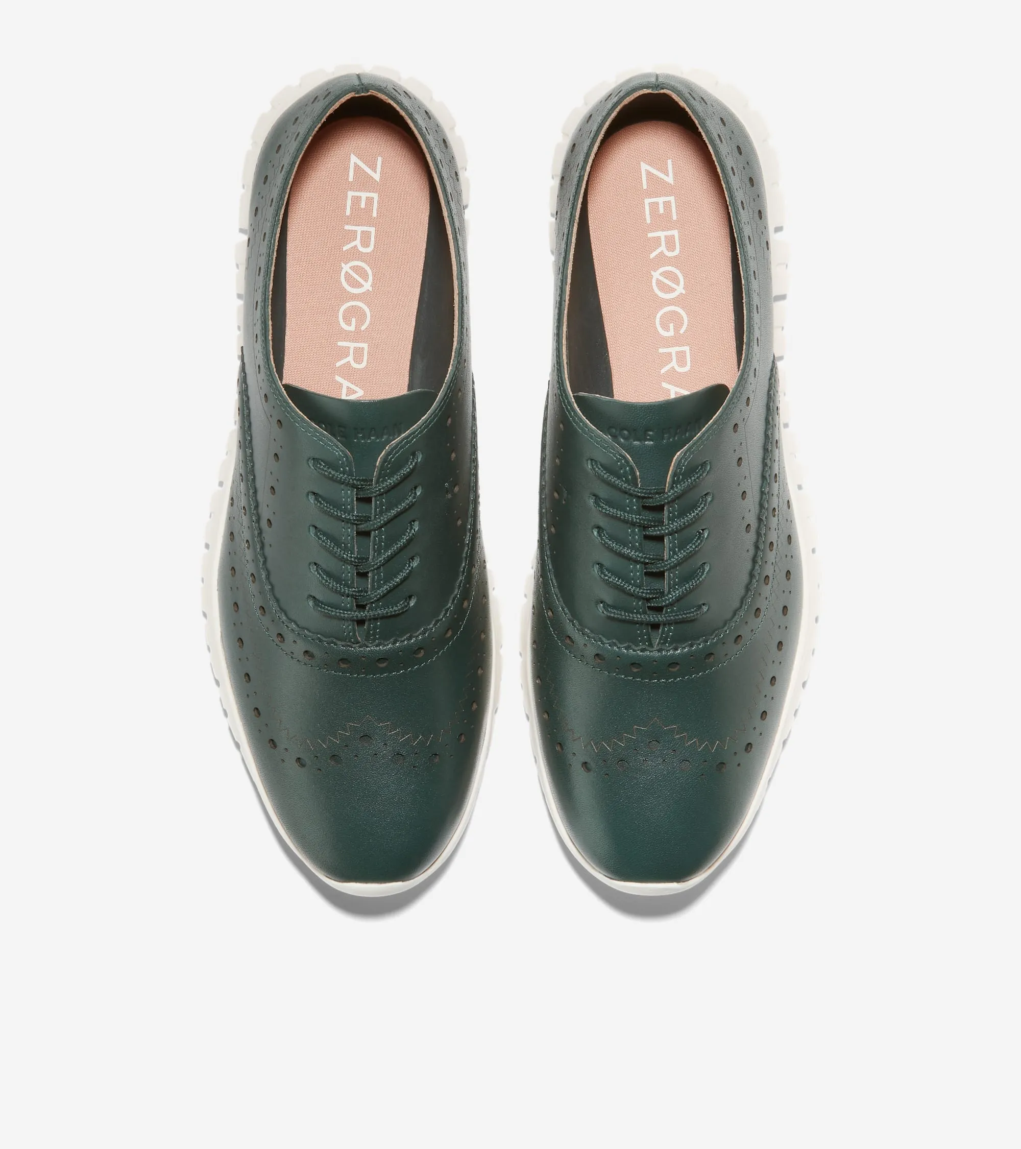 Women's ZERØGRAND Closed Hole Wingtip Oxford