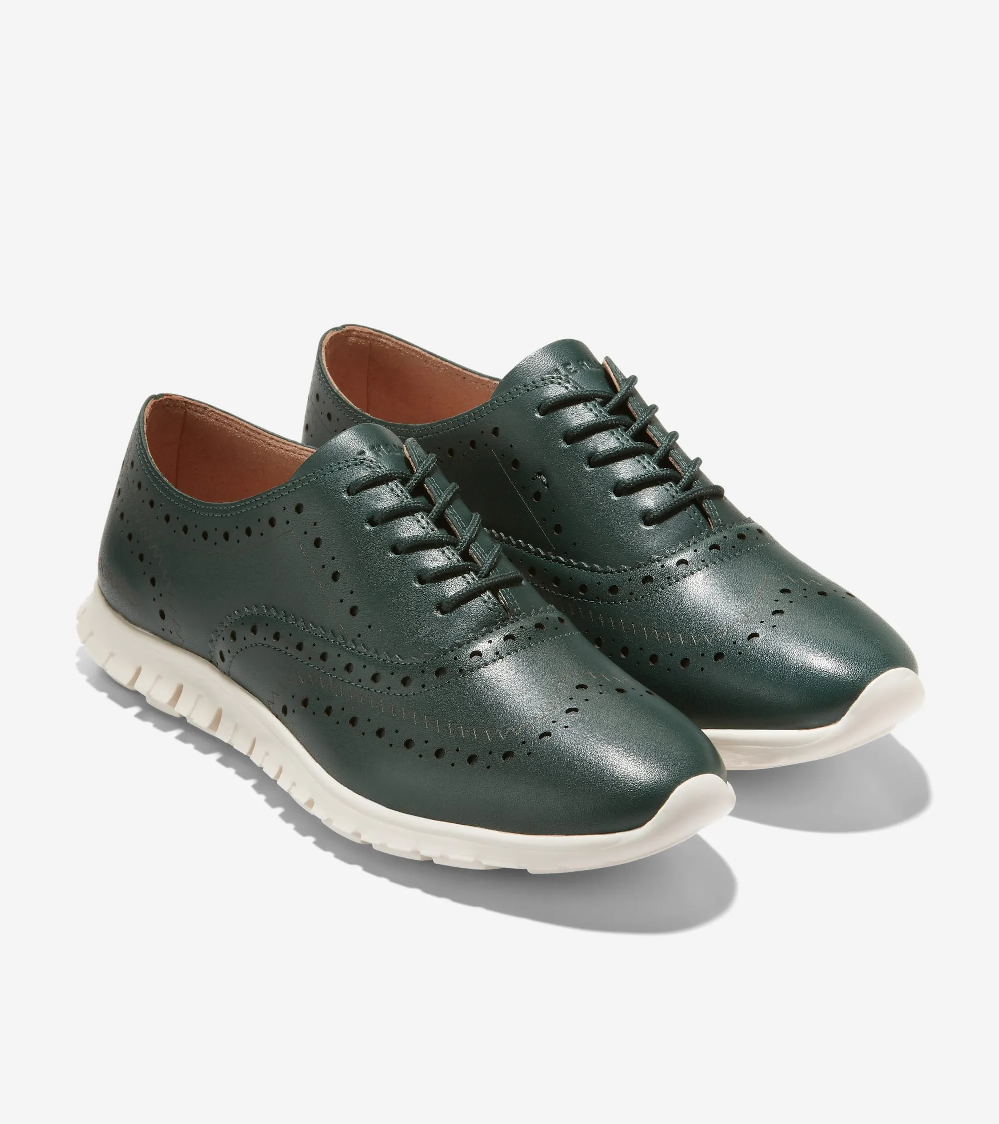 Women's ZERØGRAND Closed Hole Wingtip Oxford